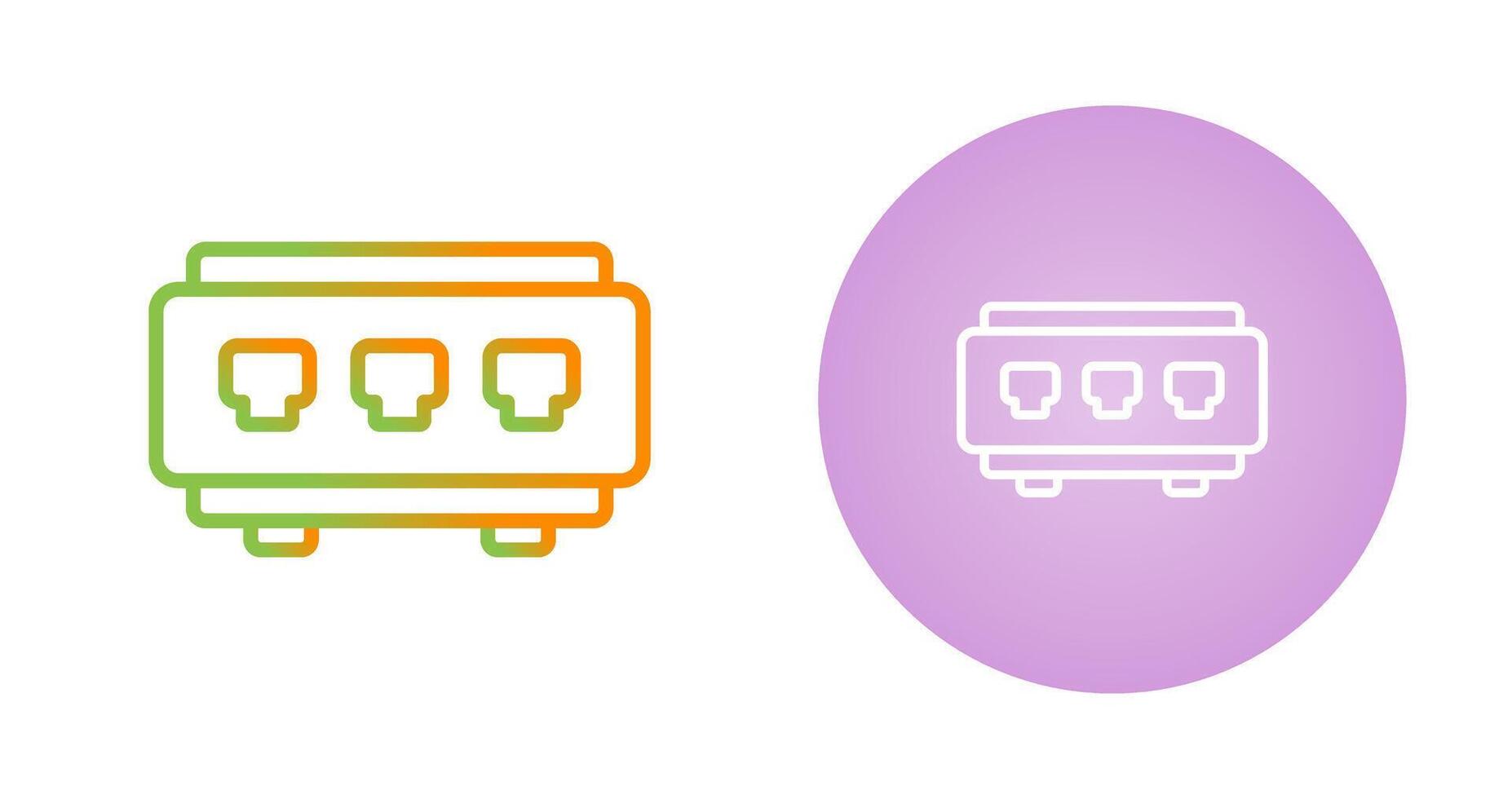 Network Switch Vector Icon