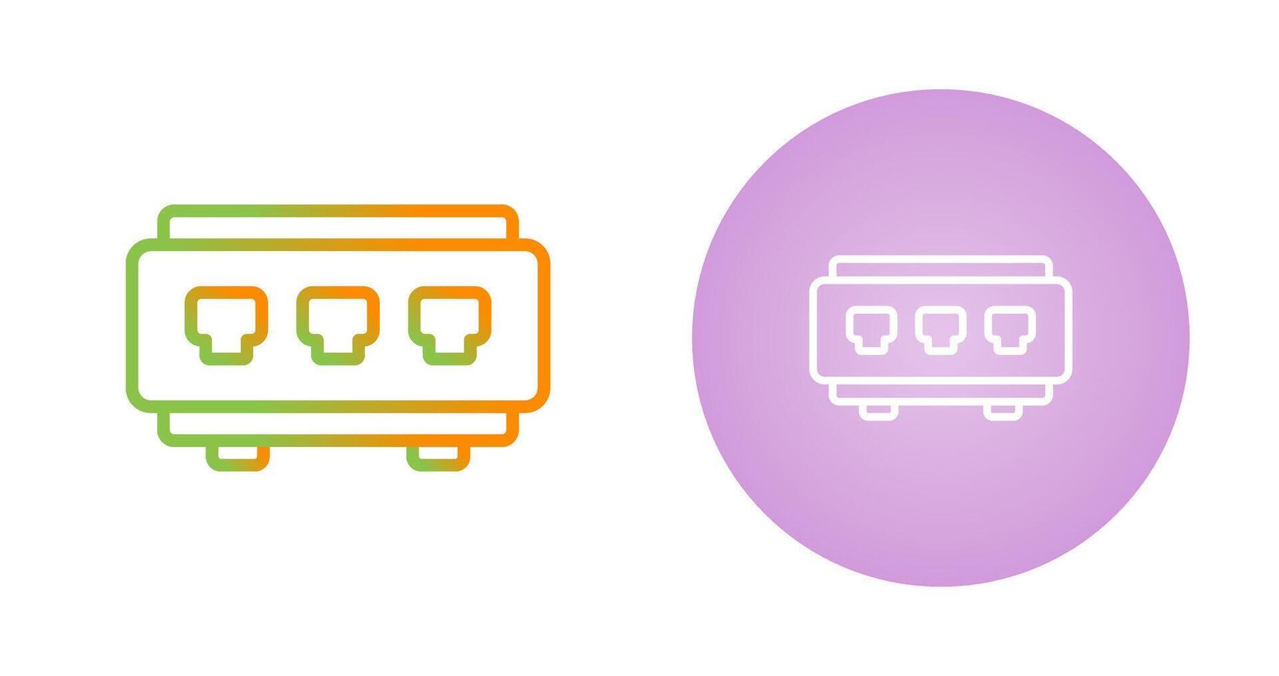 Network Switch Vector Icon