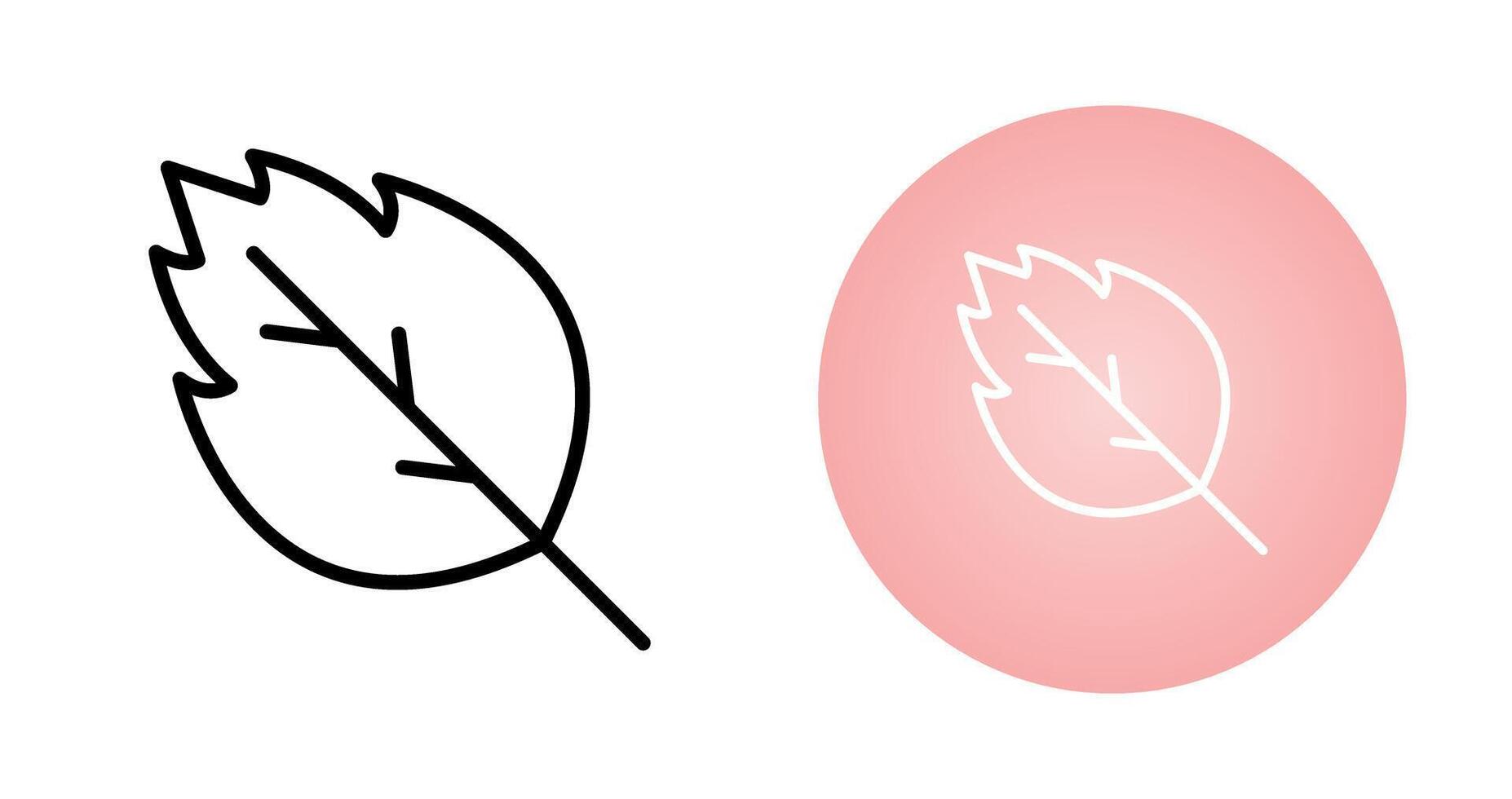 Oak leaf Vector Icon