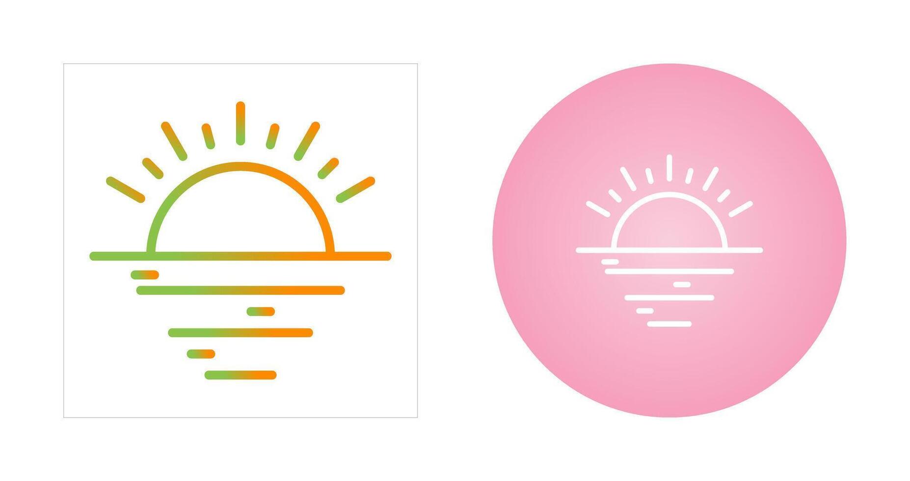 Sunset Vector Icon