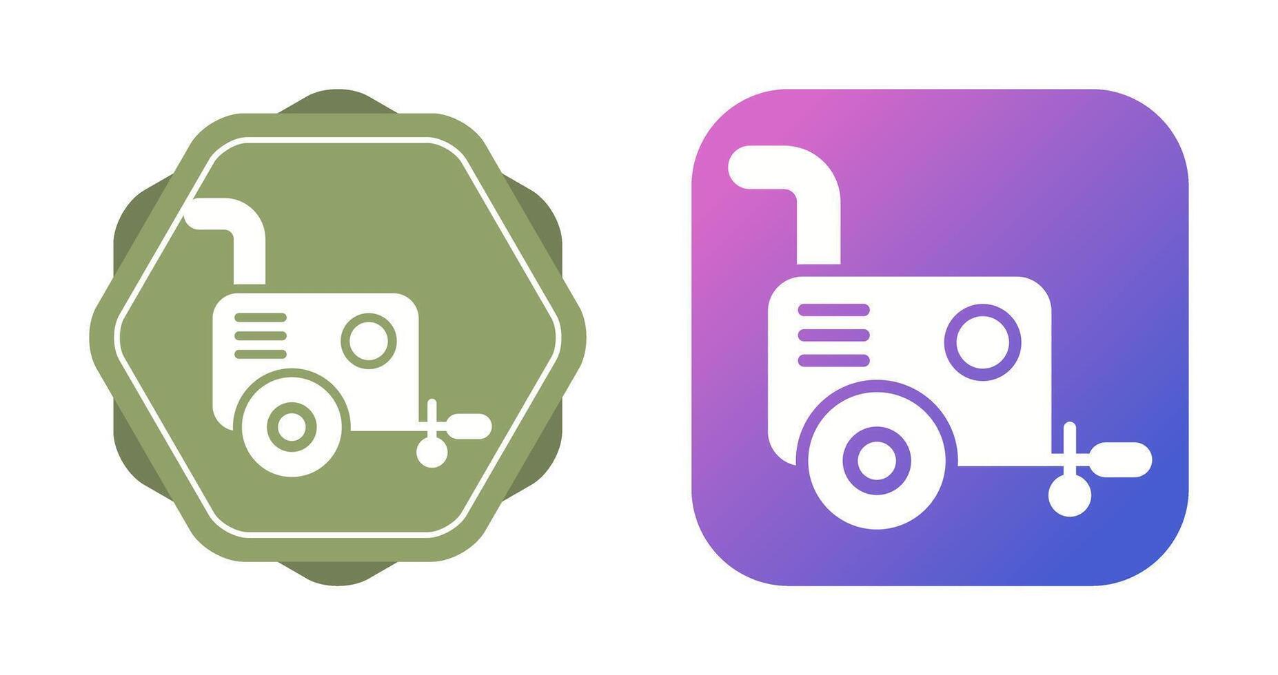 Portable air compressor Vector Icon