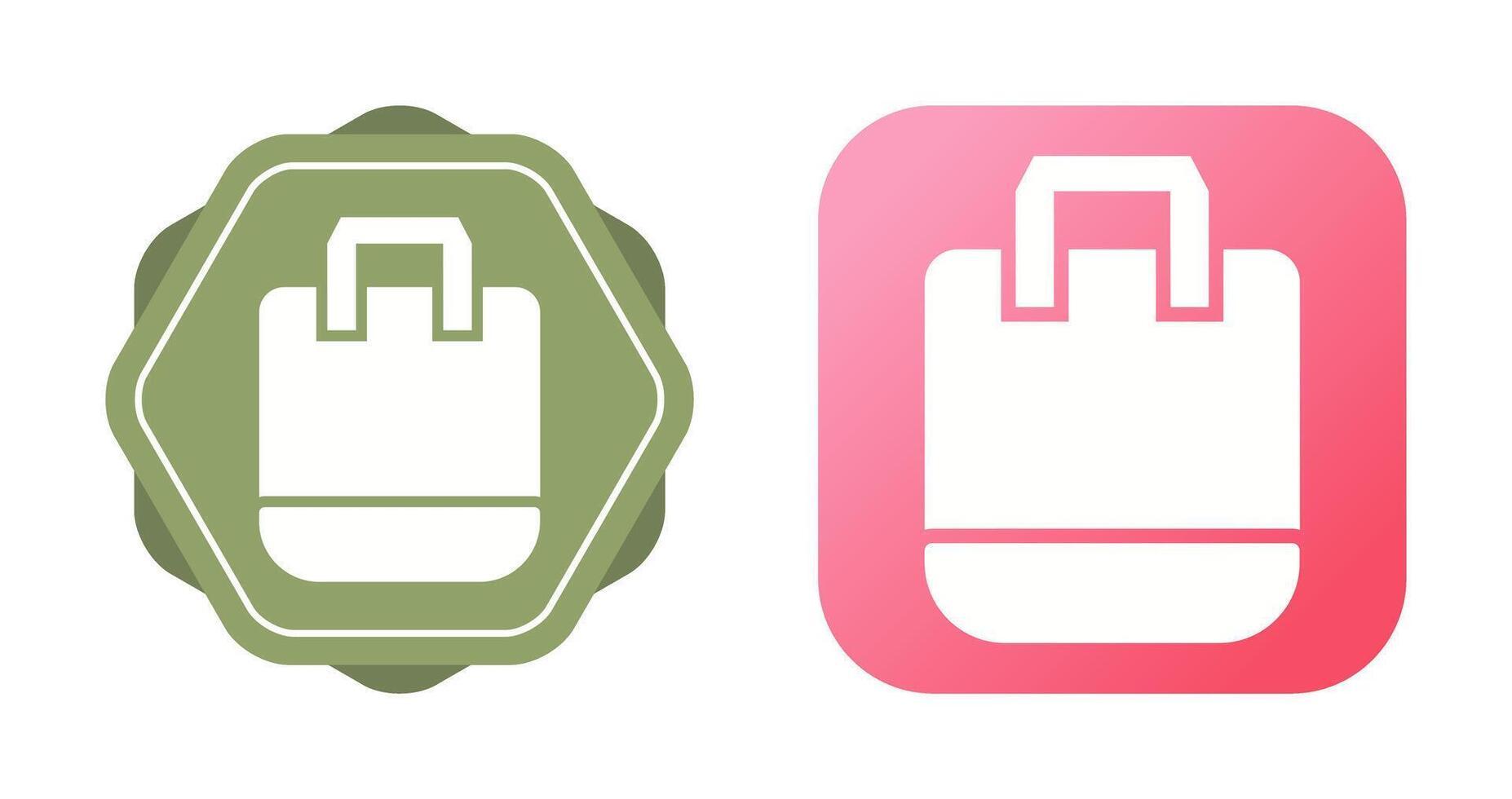 Reusable shopping bag Vector Icon