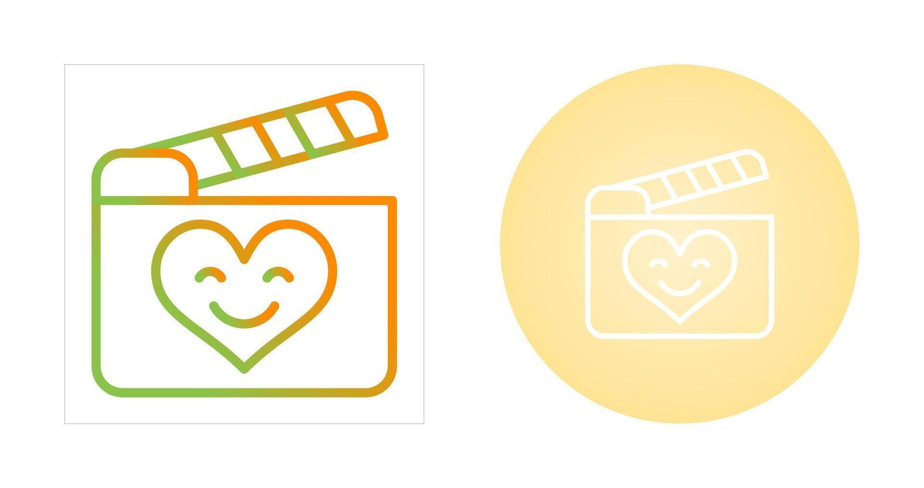 Romantic comedy movie Vector Icon