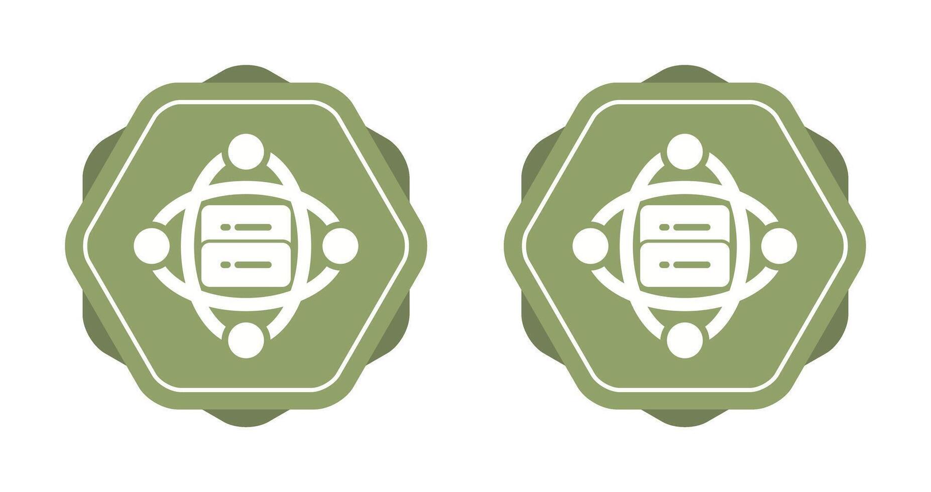 Cluster Server Vector Icon