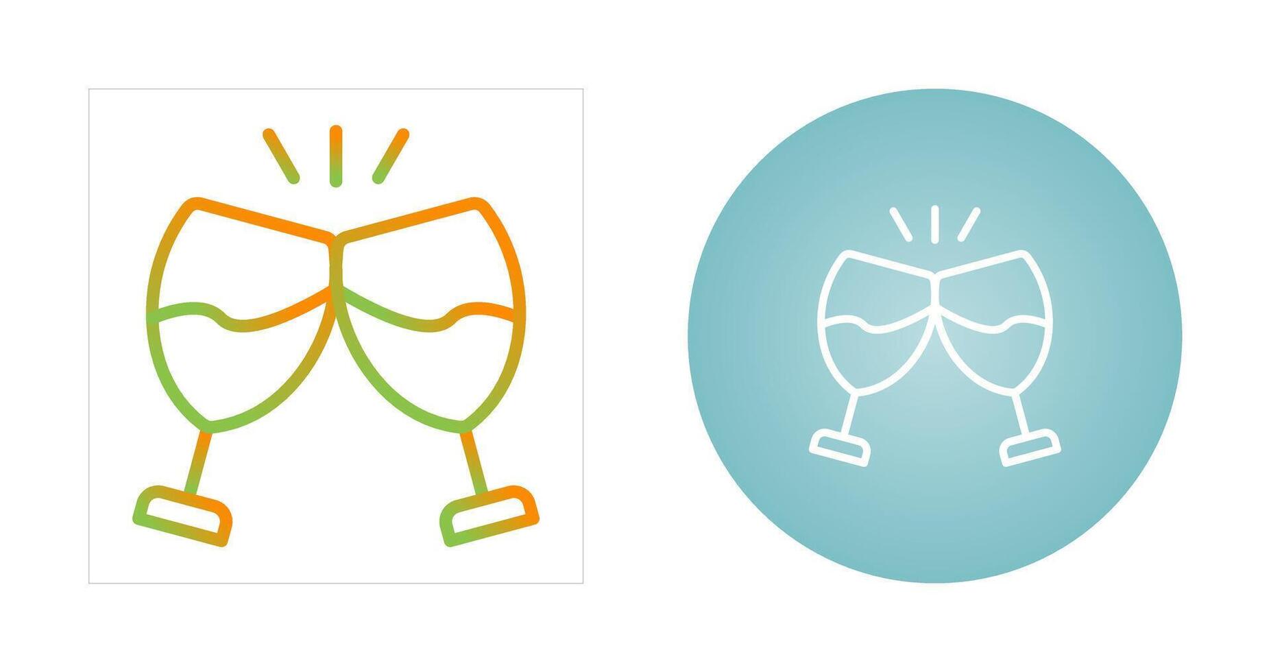 Champagne toast Vector Icon