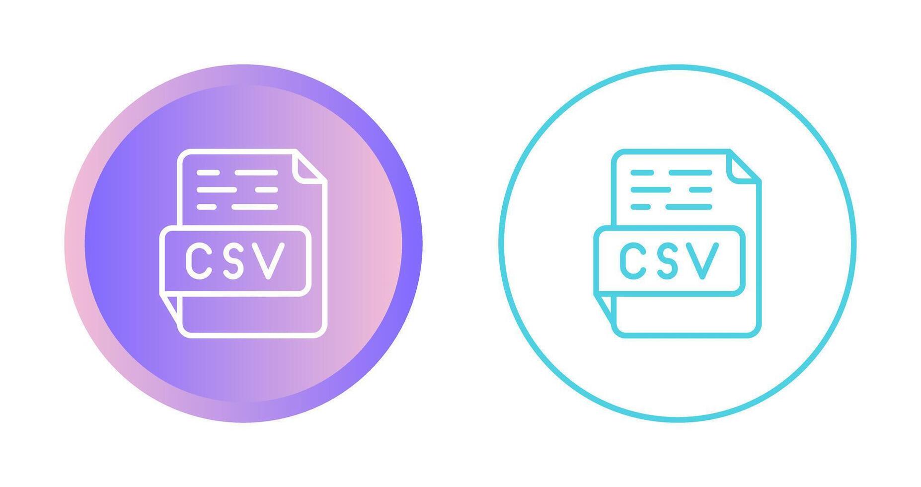 CSV Vector Icon