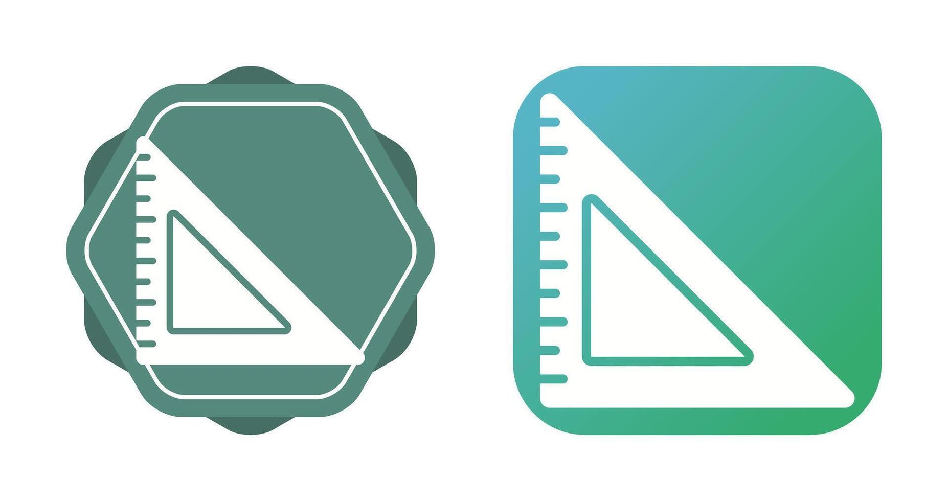 Triangular Ruler Vector Icon
