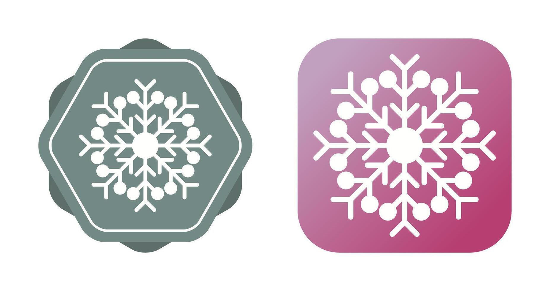 icono de vector de copo de nieve