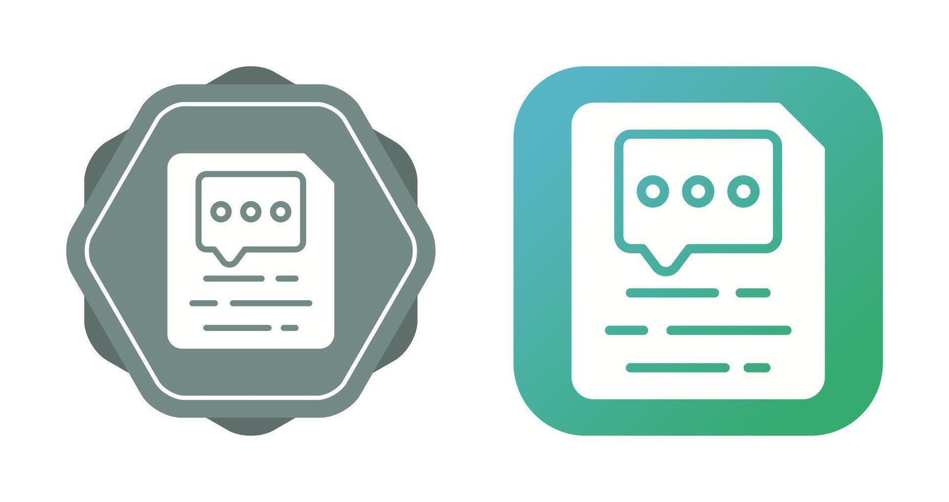 Document Insert Comment Vector Icon