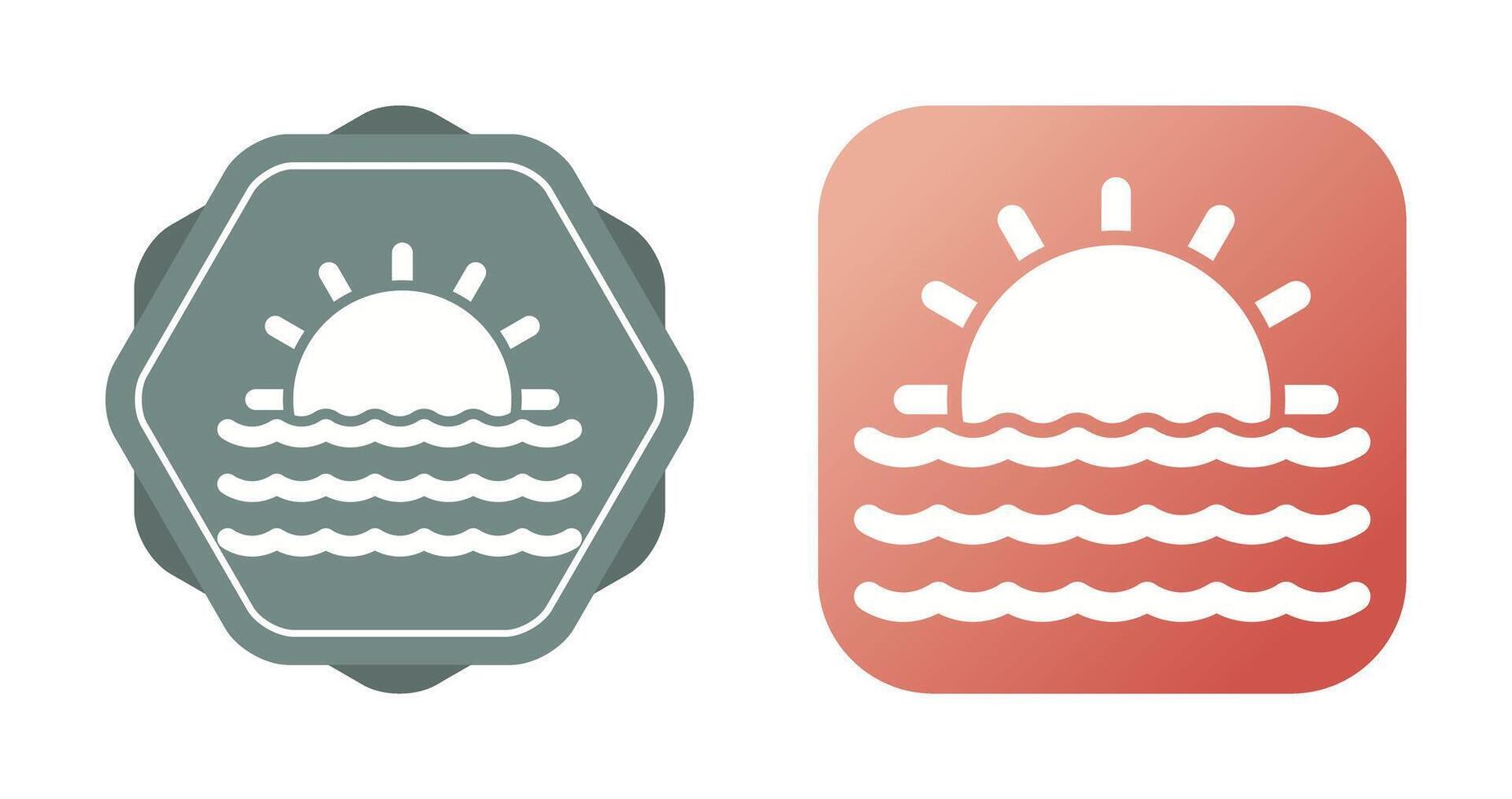 Sunset Vector Icon
