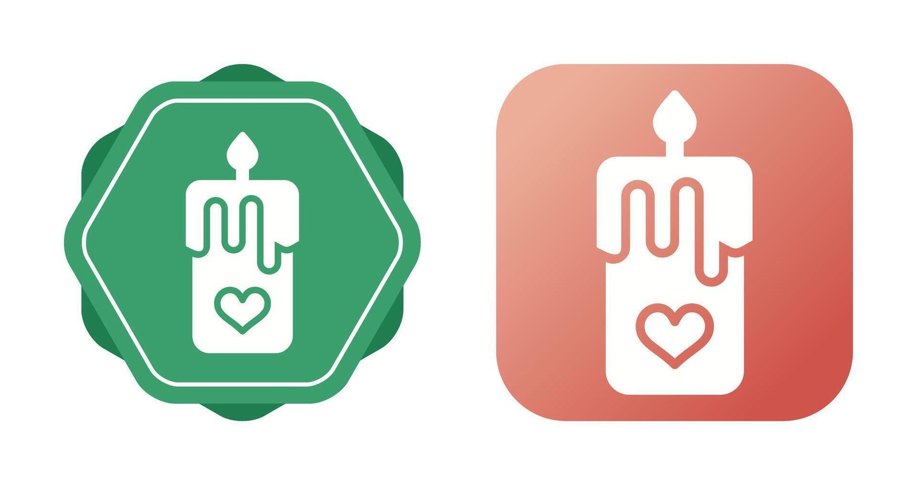 Romantic candle Vector Icon