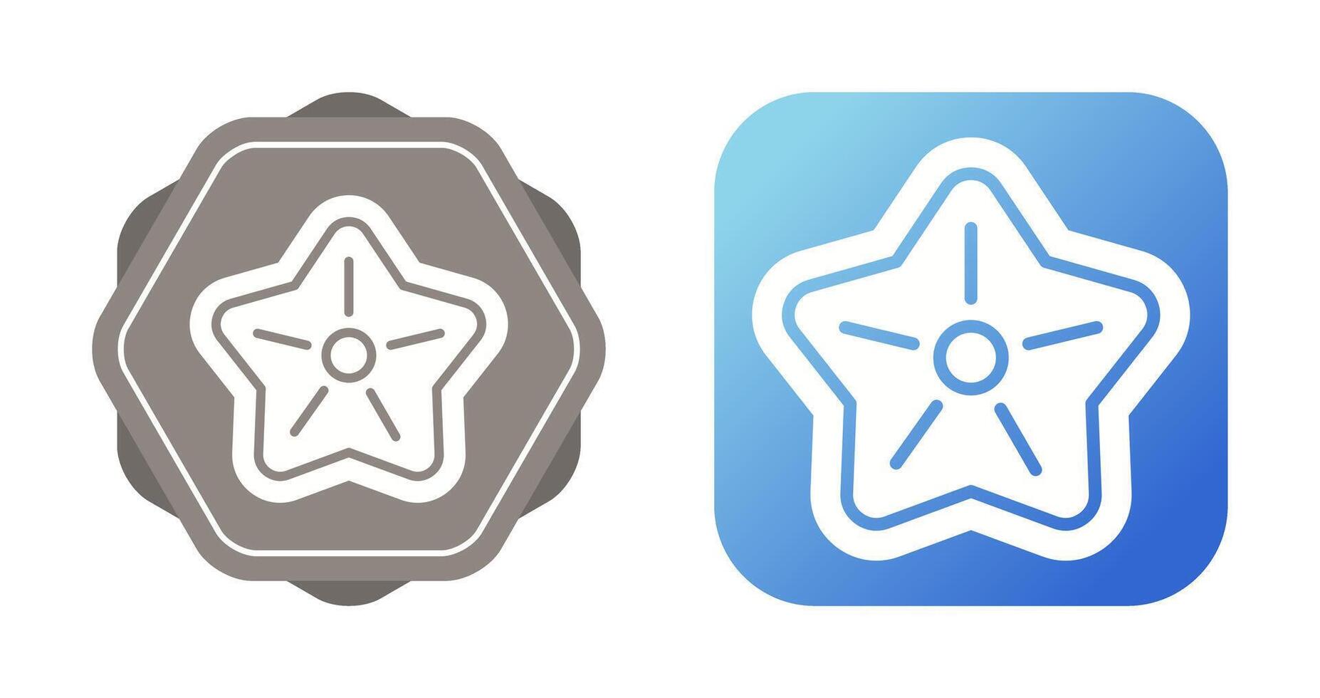 icono de vector de estrella de mar