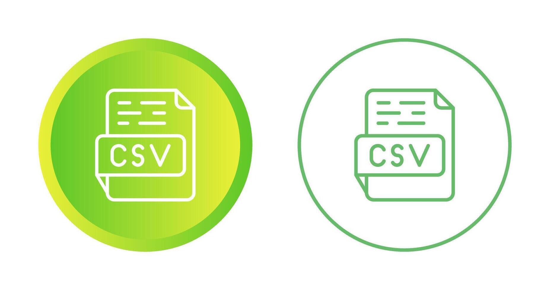 CSV Vector Icon