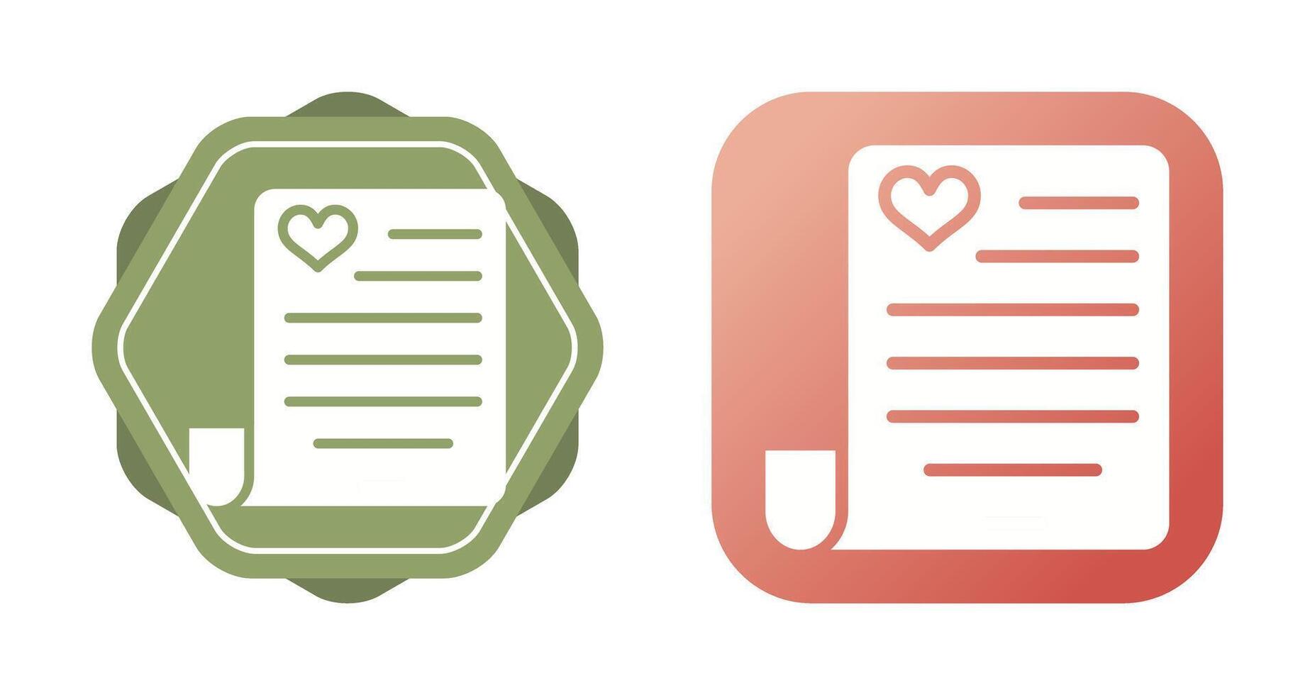 Love poem Vector Icon