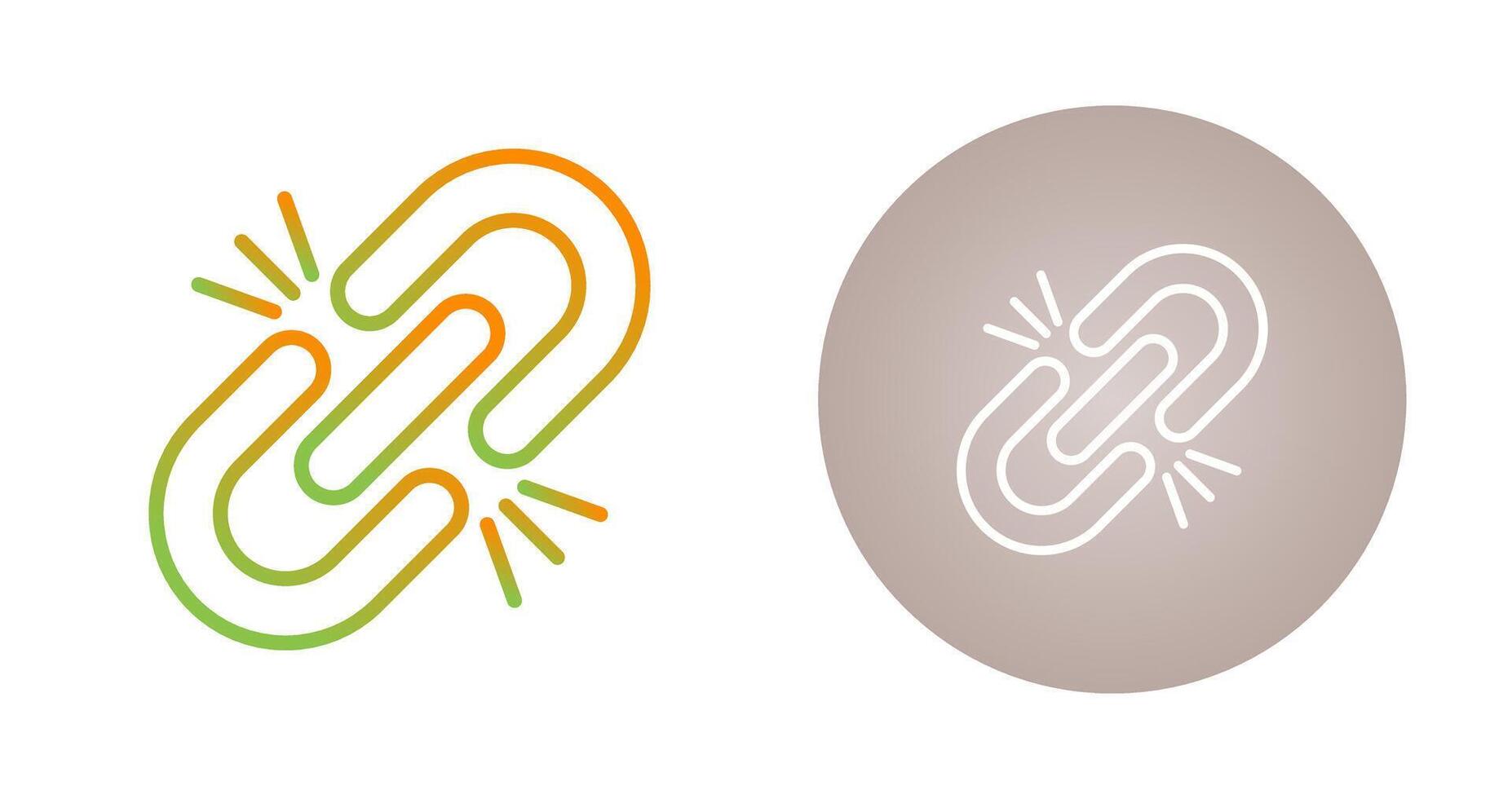 Broken Link Vector Icon