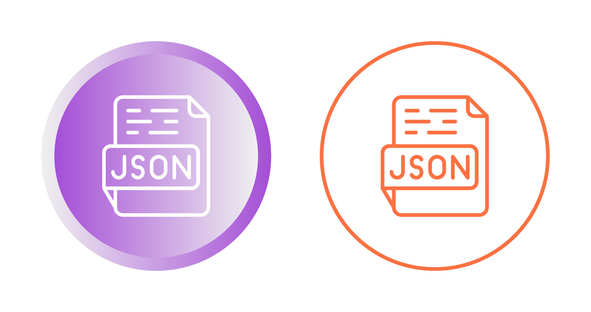 JSON Vector Icon 39276977 Vector Art at Vecteezy