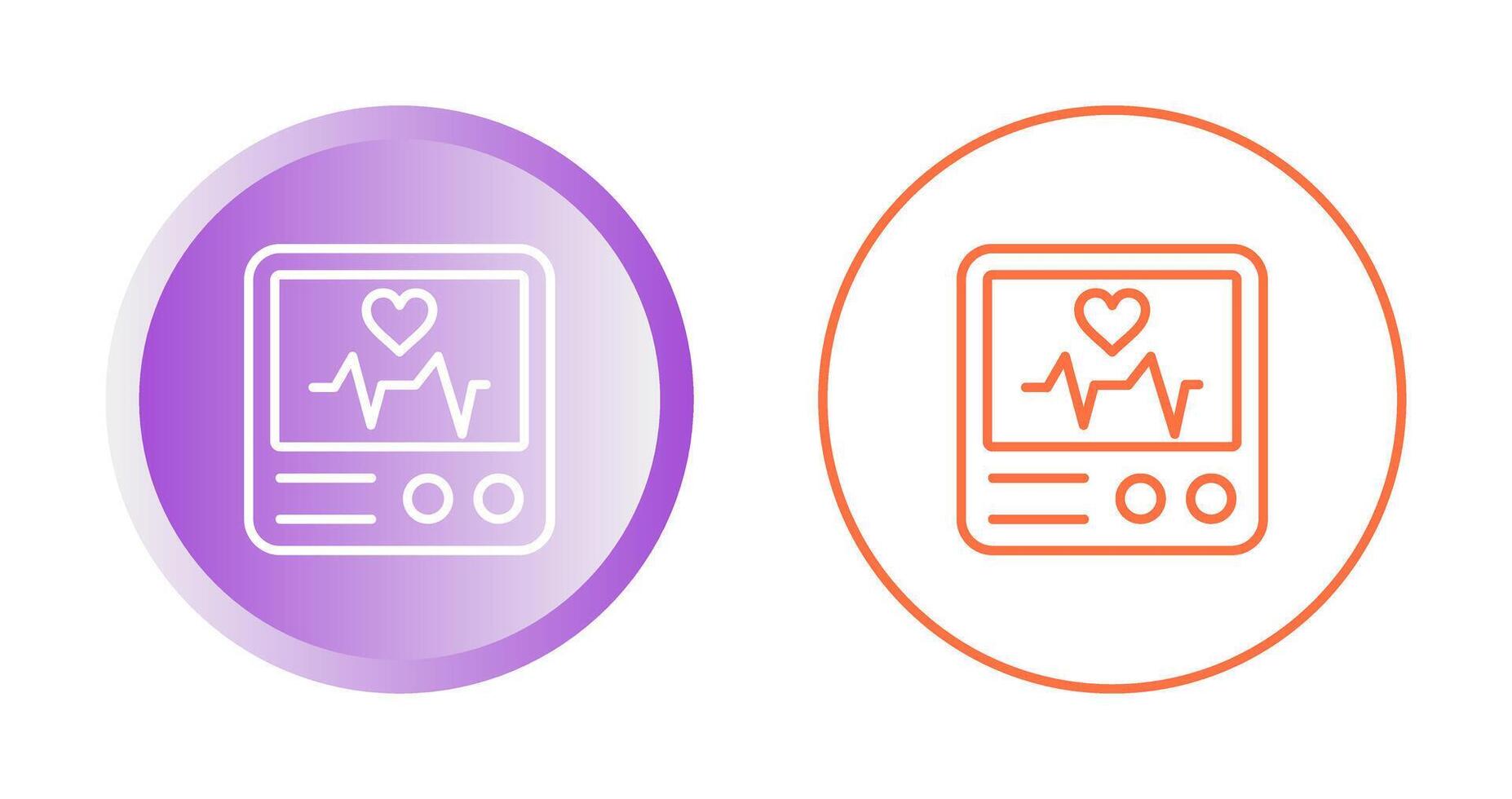 Heart Rate Monitor Vector Icon