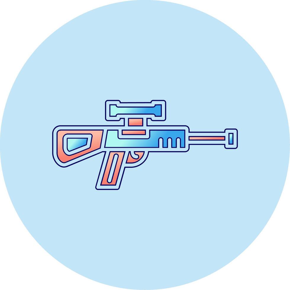 francotirador pistola vector icono