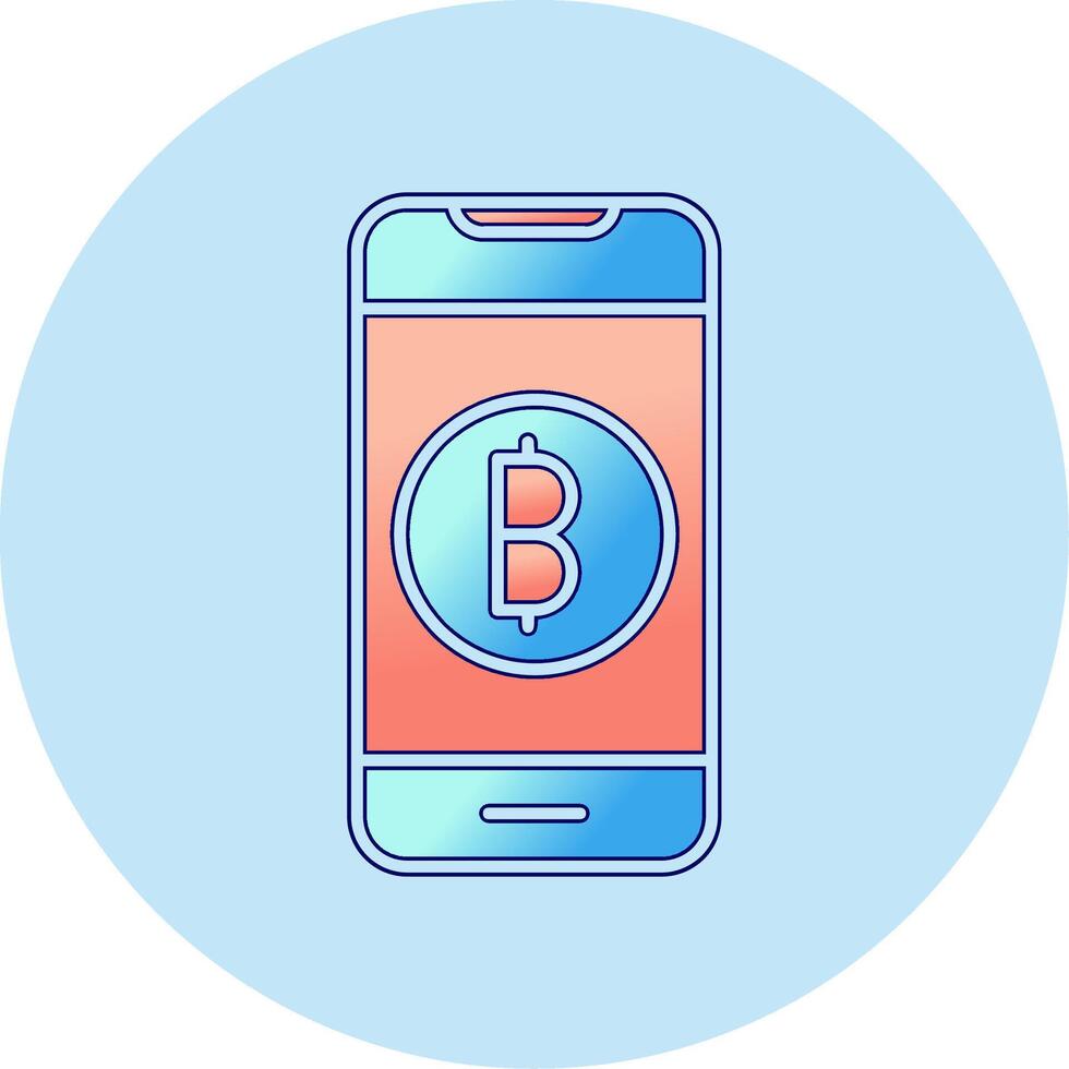 Online Bitcoin Payment Vector Icon