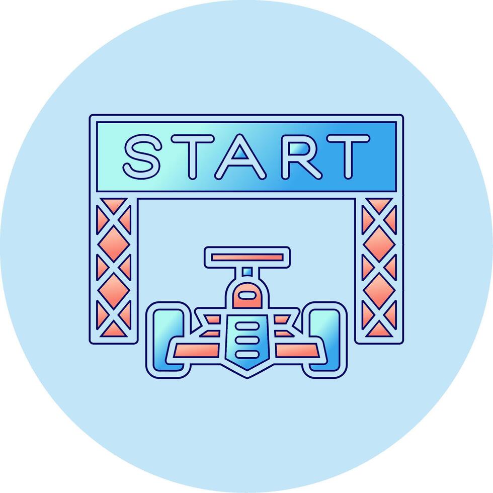 Starting Race  Vector Icon