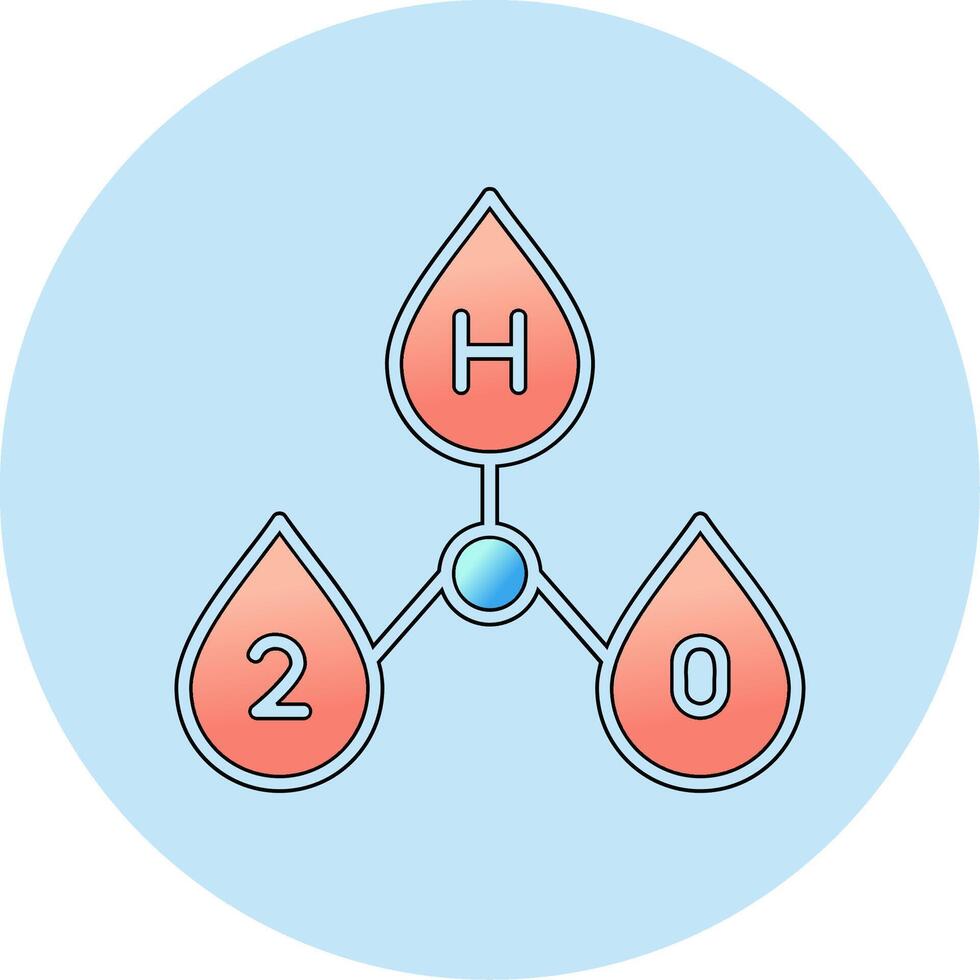 H2o Vector Icon