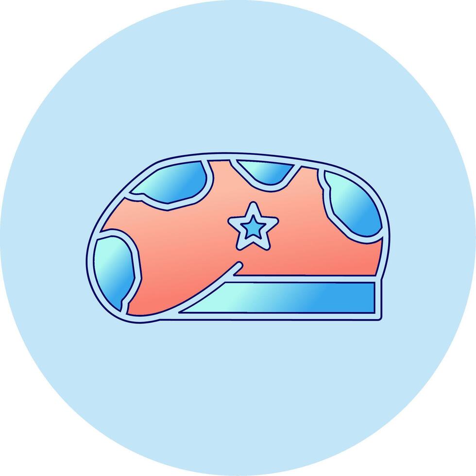 icono de vector de sombrero militar