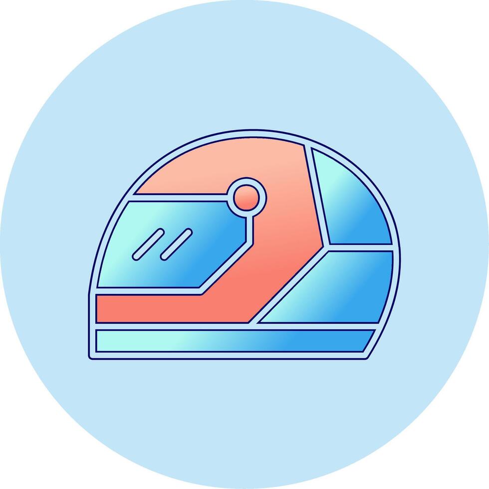 Racing Helmet Vector Icon