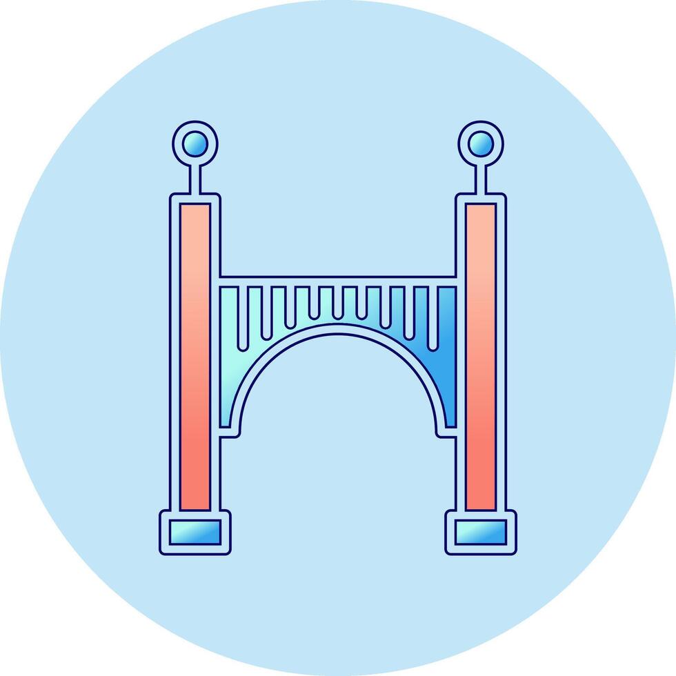 icono de vector de puente