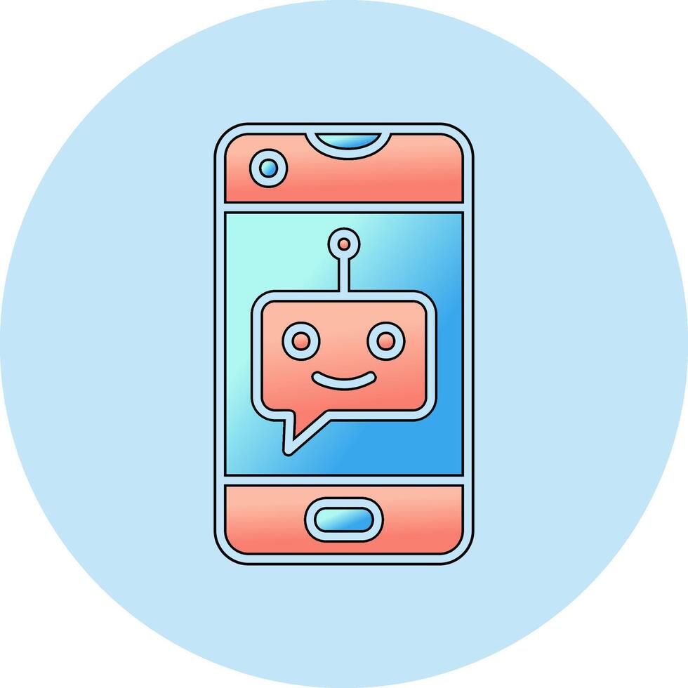 icono de vector de chatbot