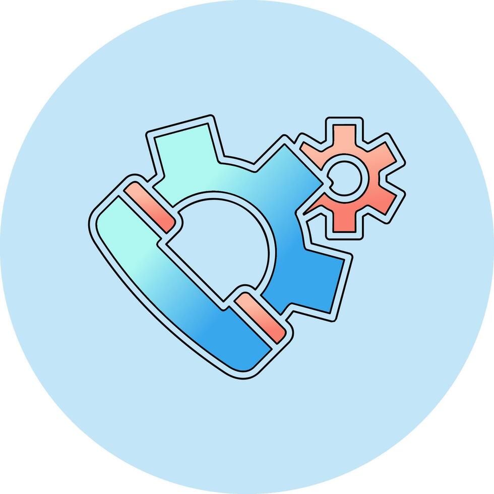 Call Settings Vector Icon