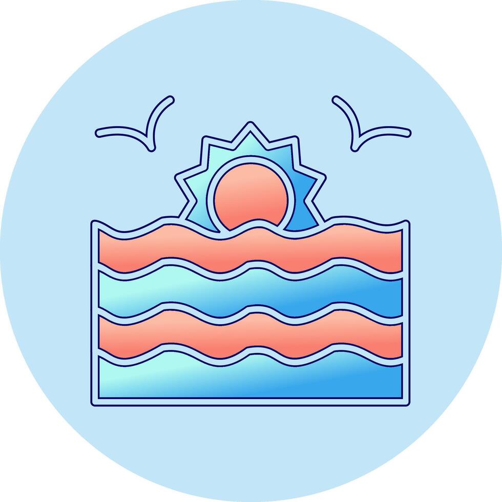 Sunset Vector Icon