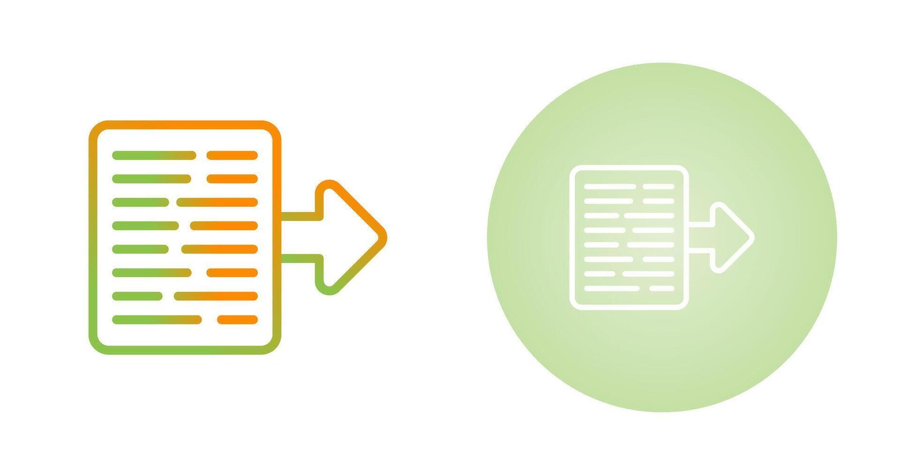 Document Export Vector Icon