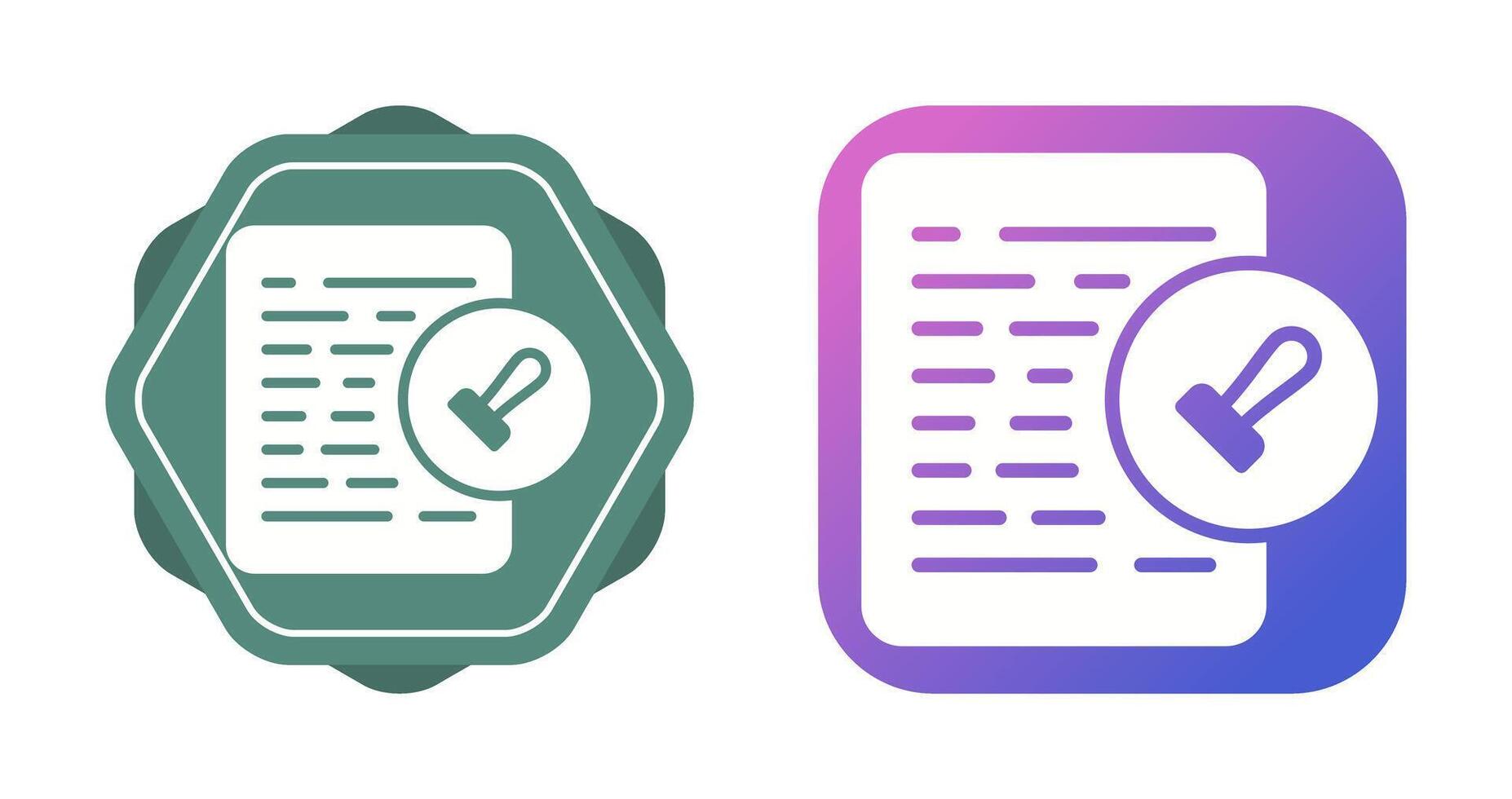 Document Permissions Vector Icon