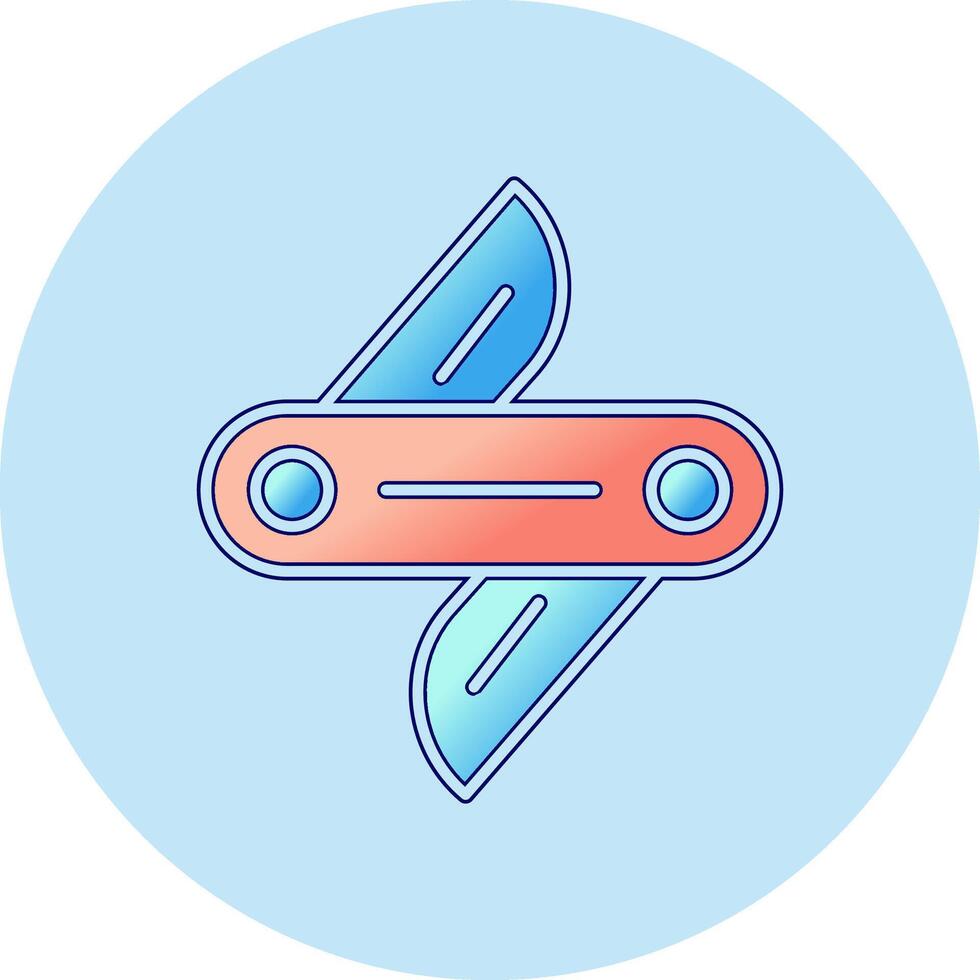 Swiss Knife Vector Icon