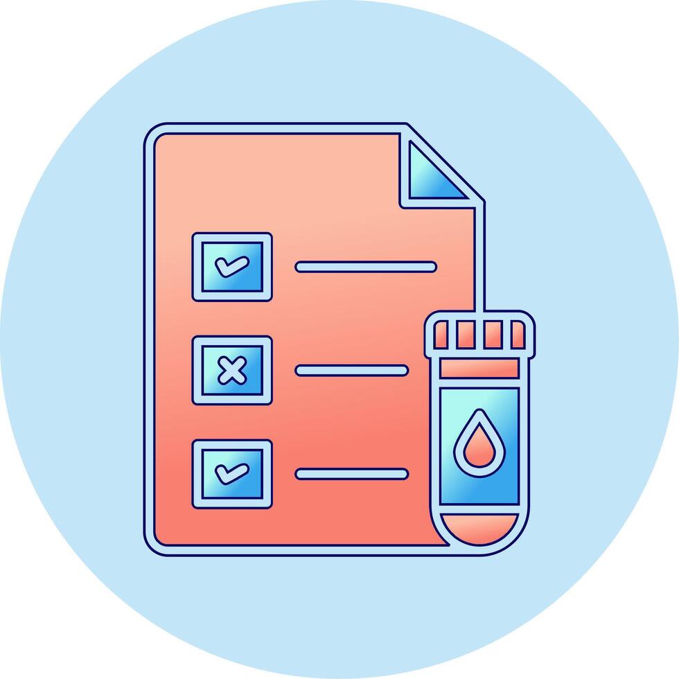 Medical Test Report Vector Icon