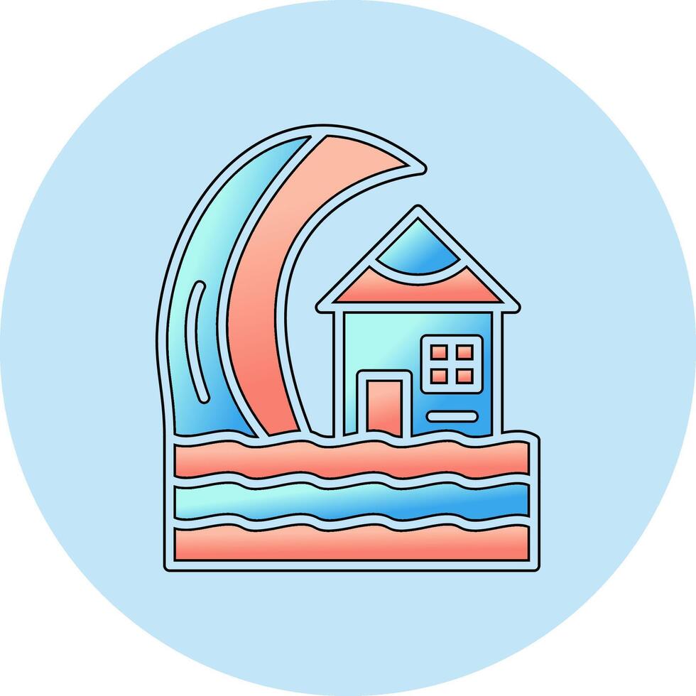 Tsunami Vector Icon