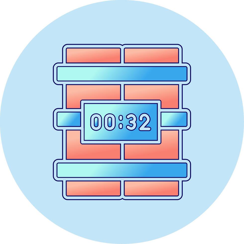 C4 Time Bomb Vector Icon