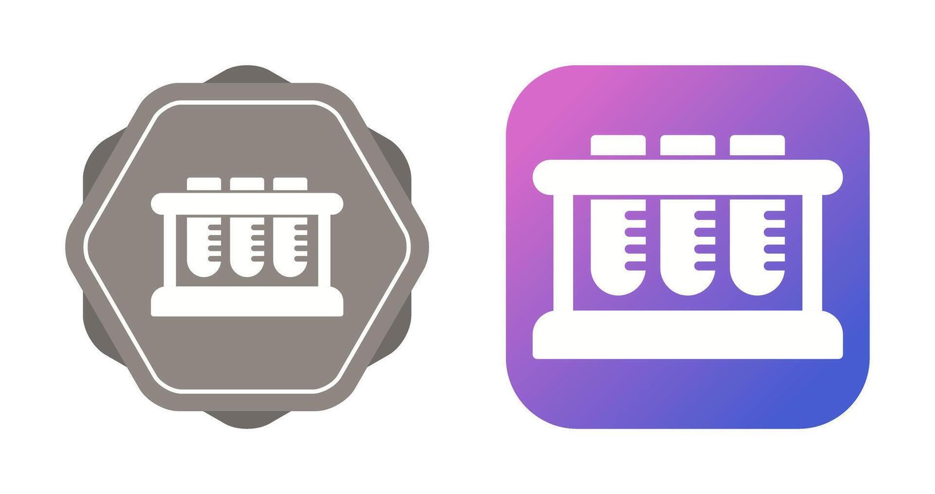 Test Tube Rack Vector Icon