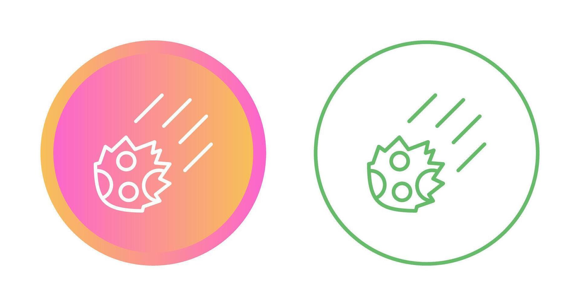 Meteor Vector Icon