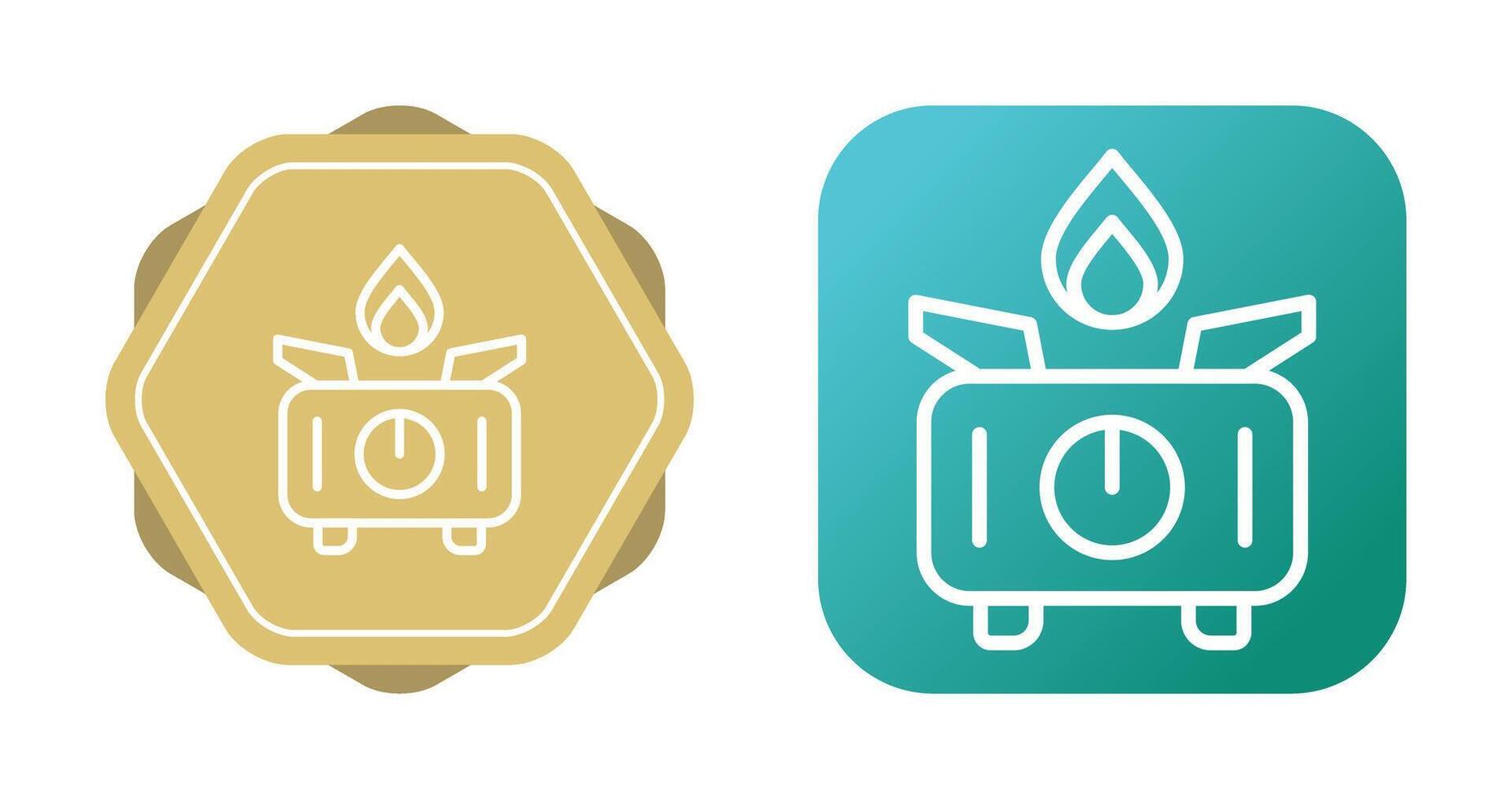 Portable stove Vector Icon