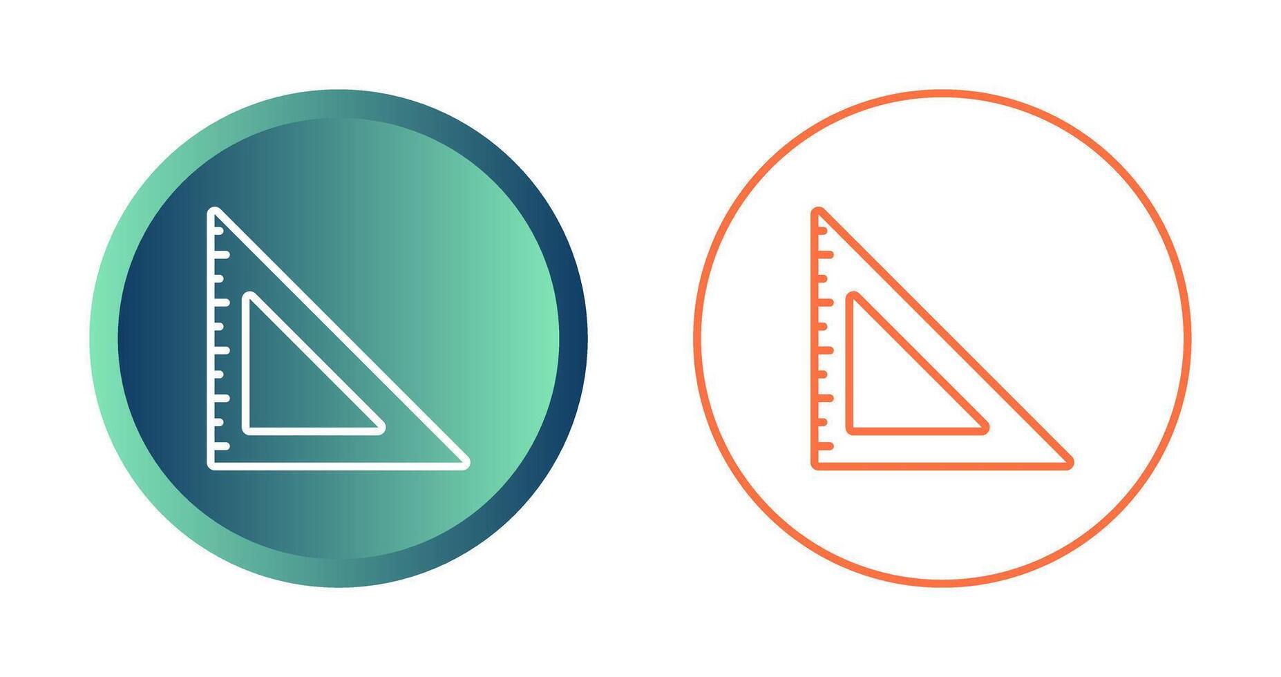 Triangular Ruler Vector Icon
