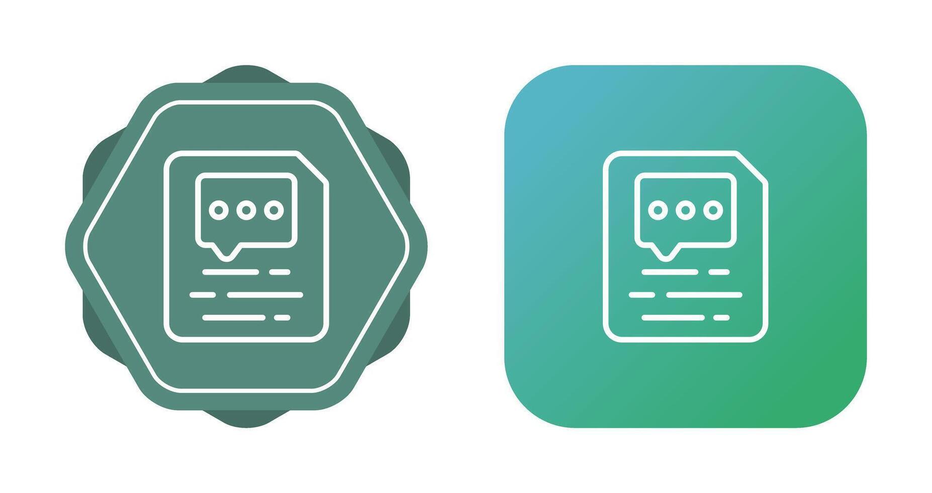 Document Insert Comment Vector Icon