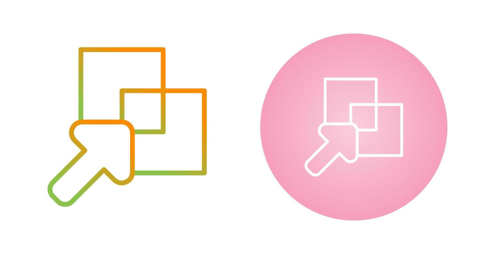 Overlap Vector Icon