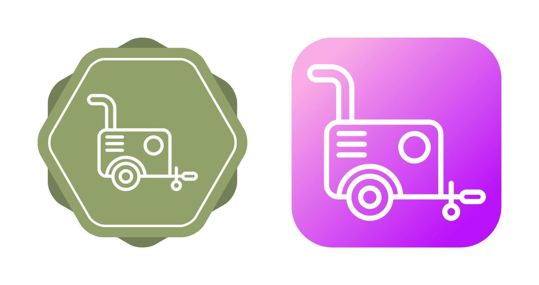 Portable air compressor Vector Icon