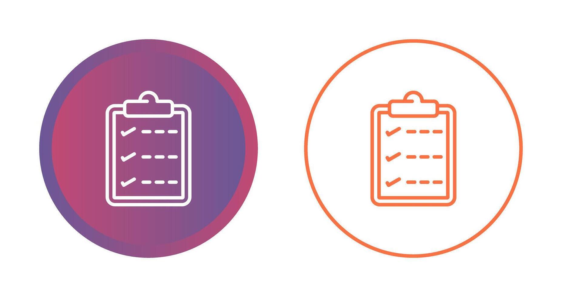 Task list with checkmarks Vector Icon