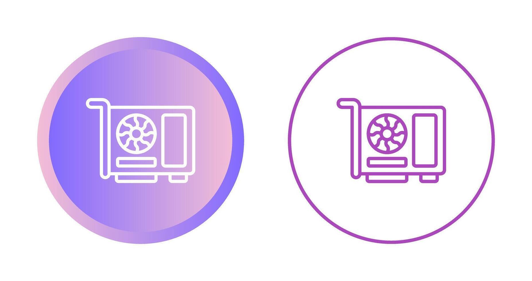 Graphic Card Vector Icon