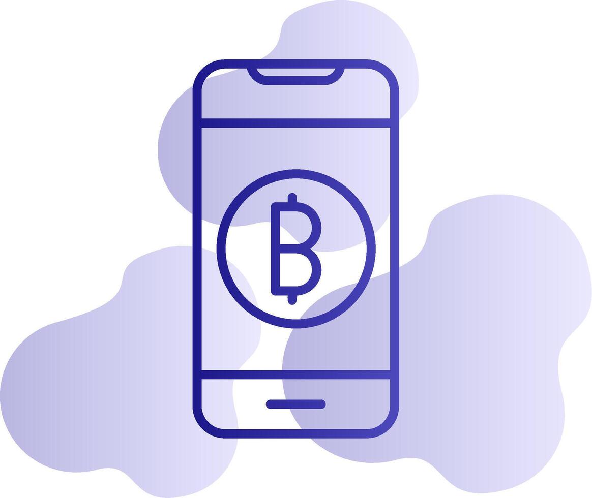 Online Bitcoin Payment Vector Icon