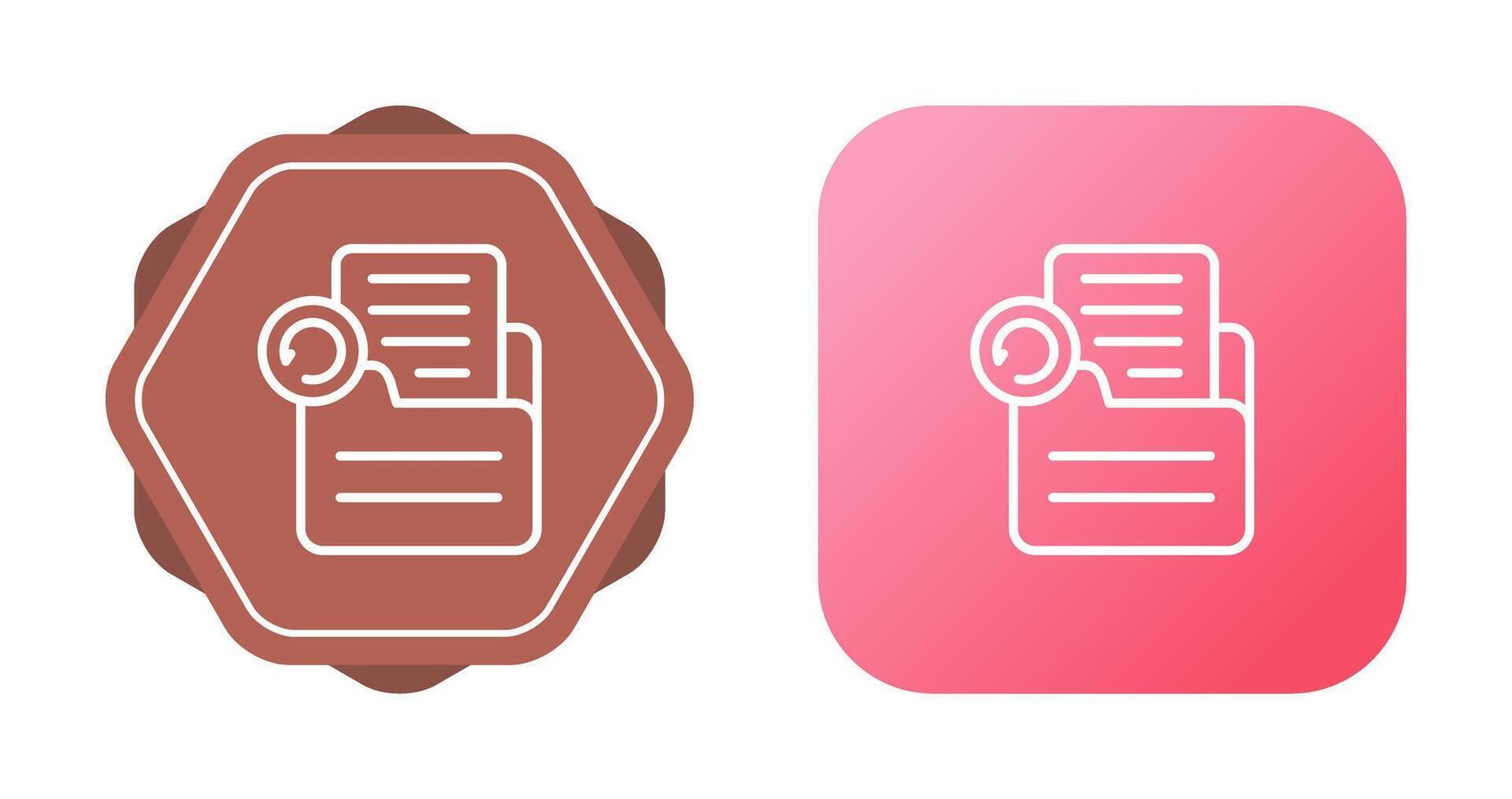 Document Undo Vector Icon