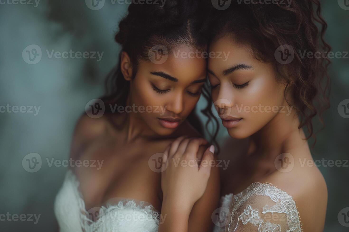 AI generated a romantic couple of lesbian photo