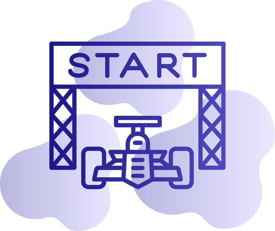 Starting Race  Vector Icon